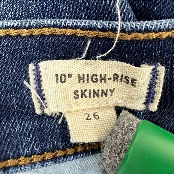 MADEWELL Women’s 10” High-Rise Skinny Denim Jeans Sz 26 STYLE G7391 - Picture 7 of 10
